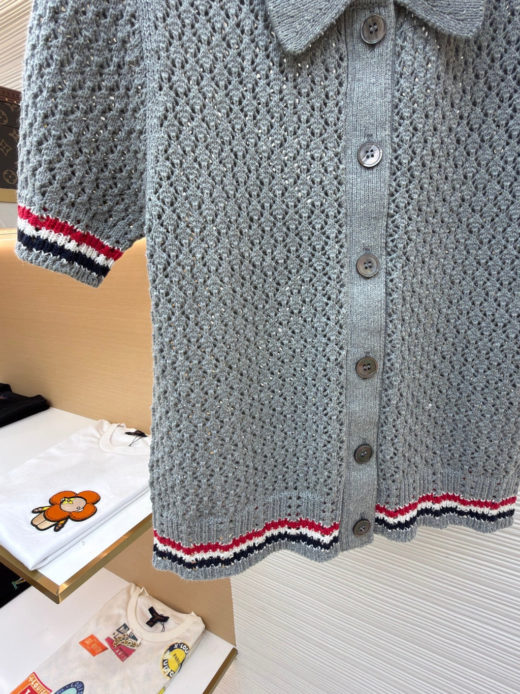 THOM 26S SHORT-SLEEVED KNIT POLO SHIRT STYLE 153