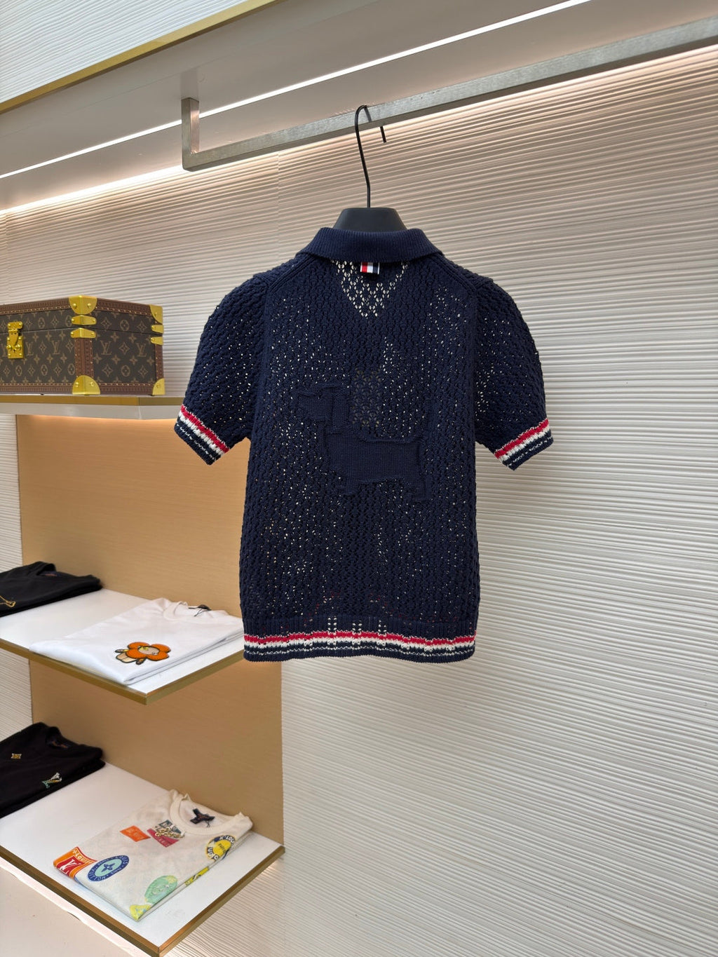 THOM 26S SHORT-SLEEVED KNIT POLO SHIRT STYLE 152