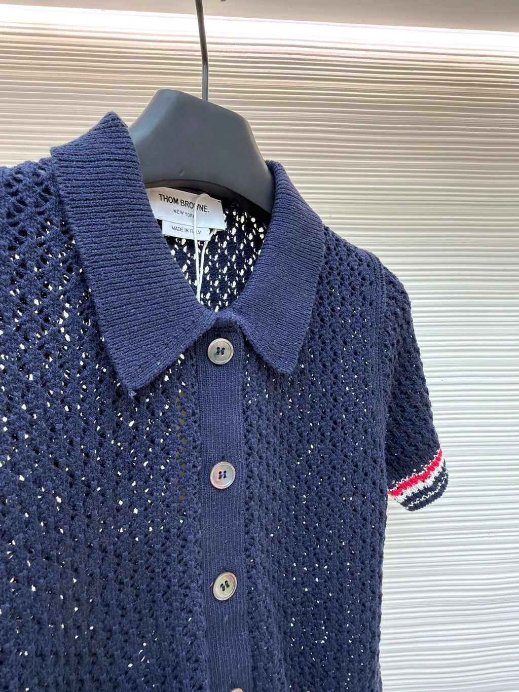 THOM 26S SHORT-SLEEVED KNIT POLO SHIRT STYLE 152
