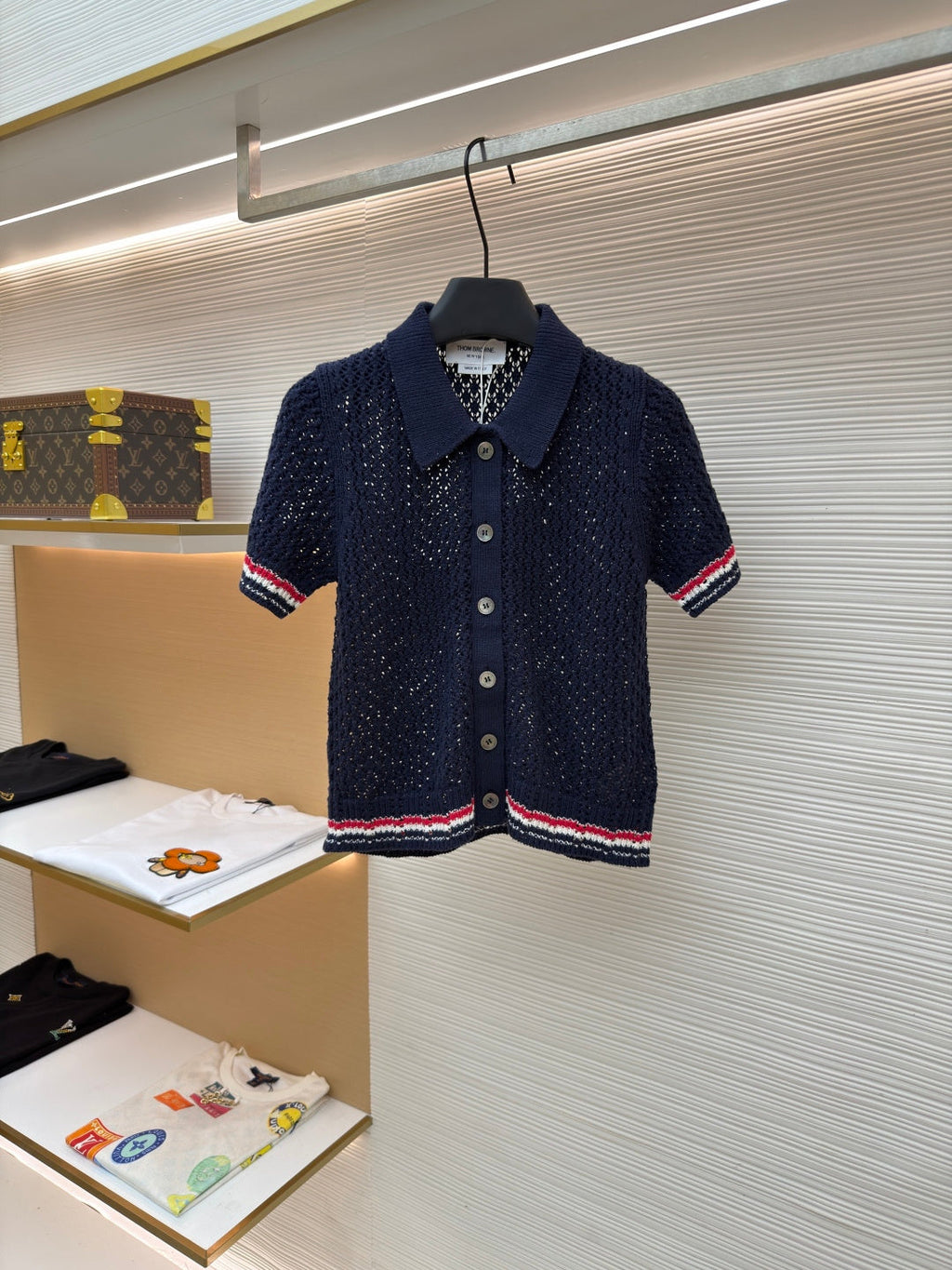 THOM 26S SHORT-SLEEVED KNIT POLO SHIRT STYLE 152
