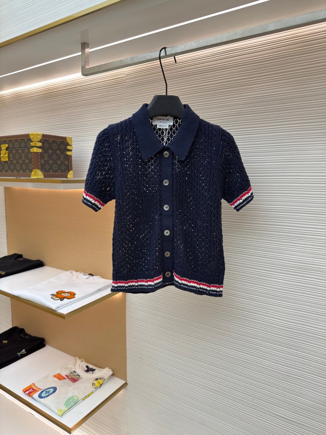 THOM 26S SHORT-SLEEVED KNIT POLO SHIRT STYLE 152