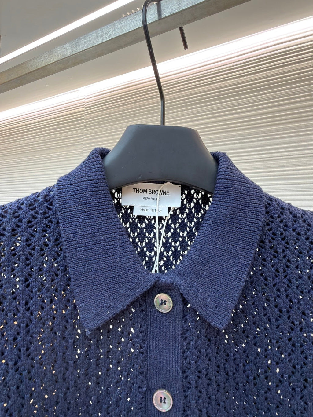 THOM 26S SHORT-SLEEVED KNIT POLO SHIRT STYLE 152