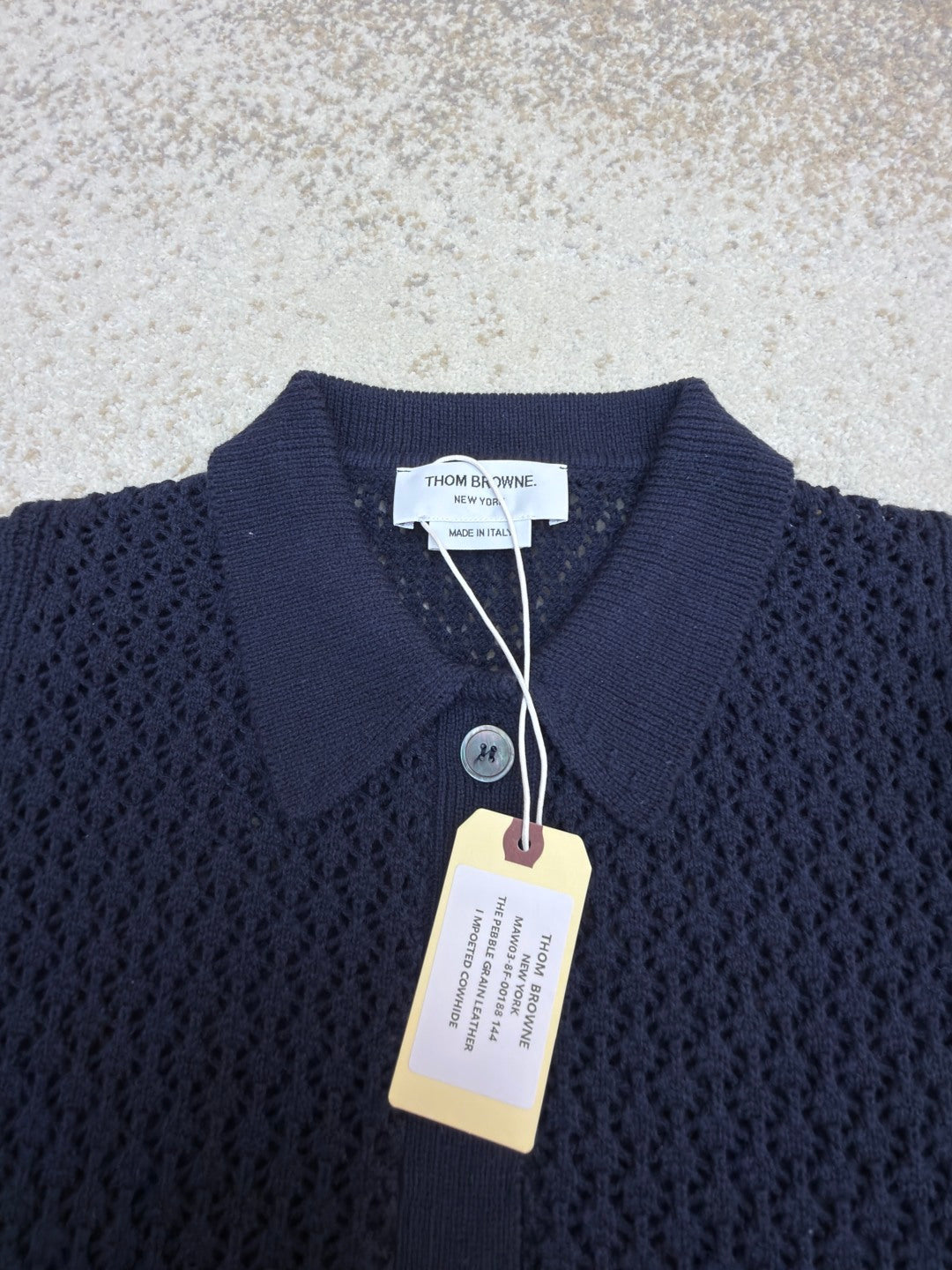 THOM 26S SHORT-SLEEVED KNIT POLO SHIRT STYLE 152