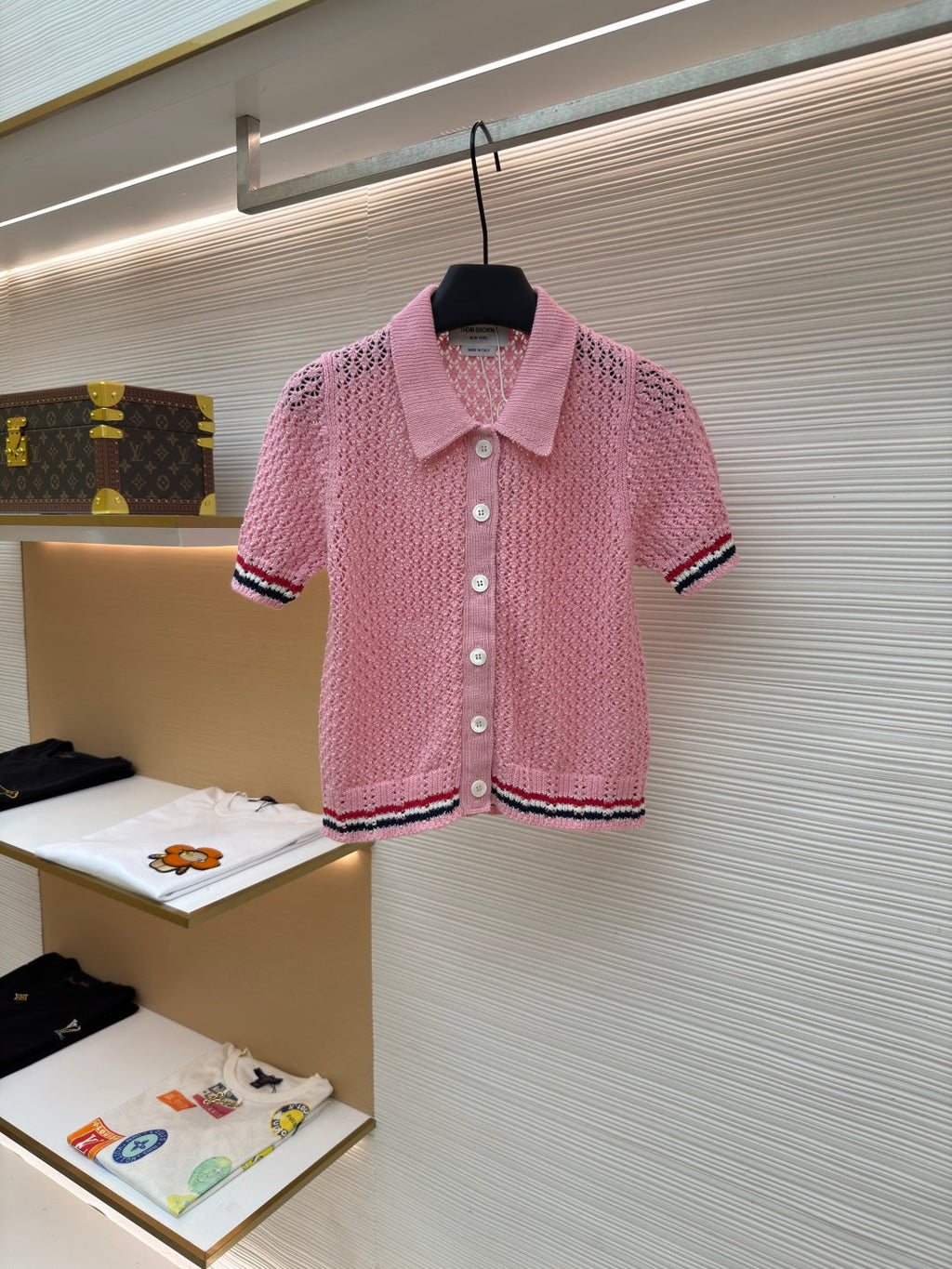 THOM 26S SHORT-SLEEVED KNIT POLO SHIRT STYLE 151