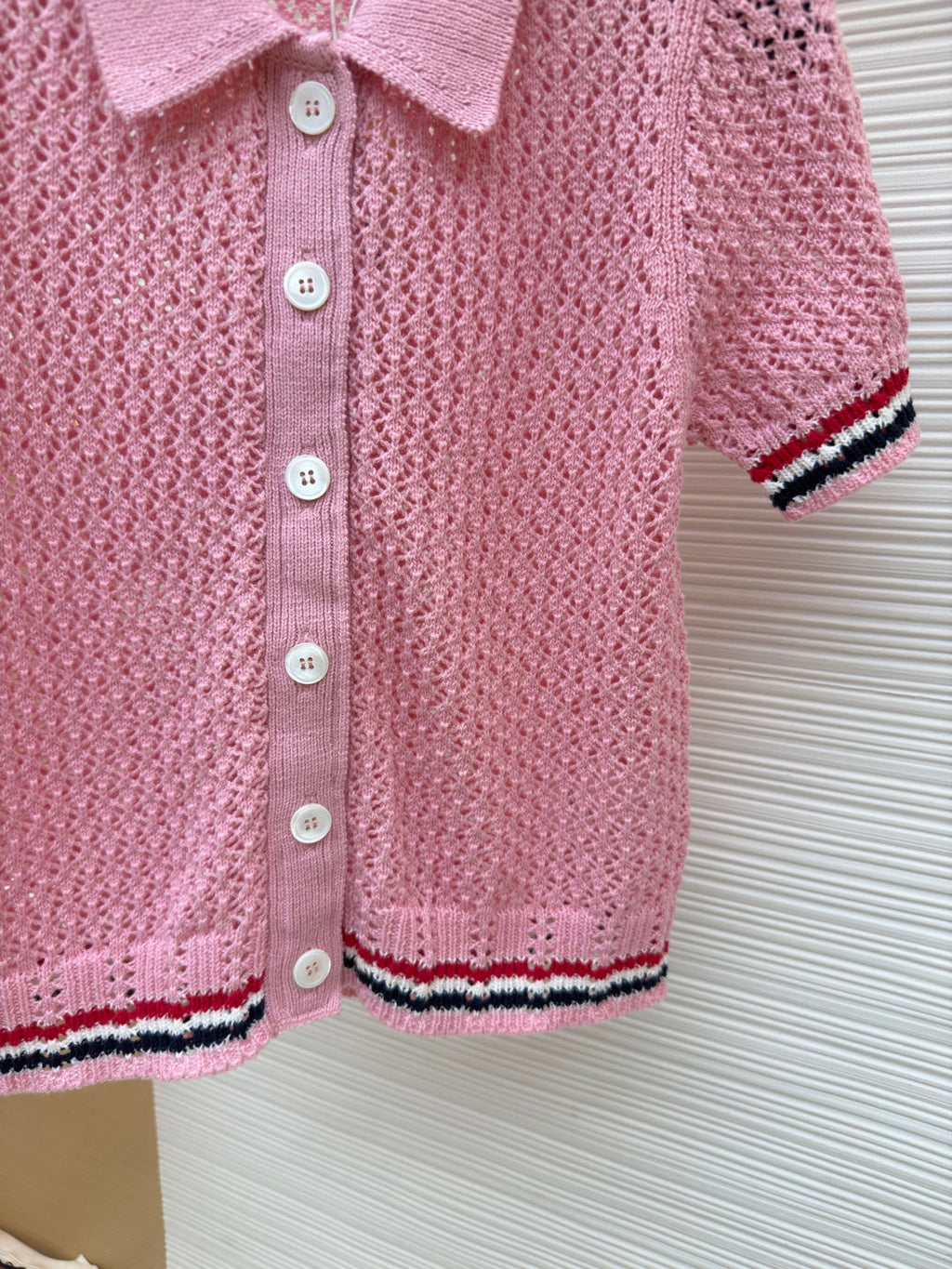 THOM 26S SHORT-SLEEVED KNIT POLO SHIRT STYLE 151