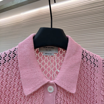 THOM 26S SHORT-SLEEVED KNIT POLO SHIRT STYLE 151
