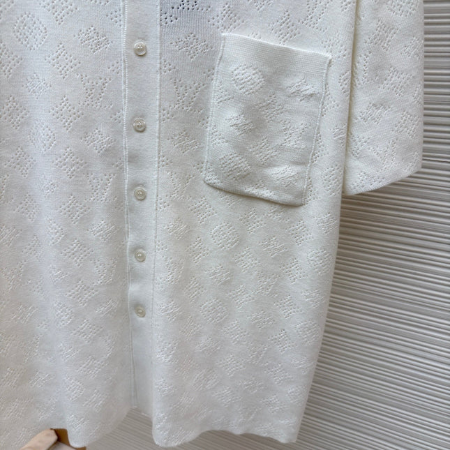 LV 26S SHORT-SLEEVED KNIT POLO SHIRT STYLE 206