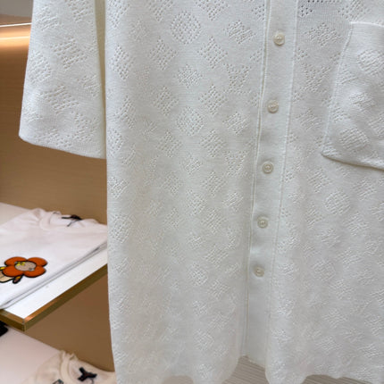 LV 26S SHORT-SLEEVED KNIT POLO SHIRT STYLE 206