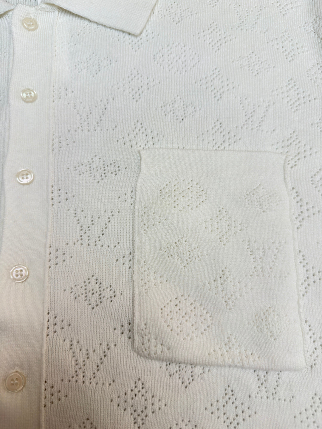 LV 26S SHORT-SLEEVED KNIT POLO SHIRT STYLE 206
