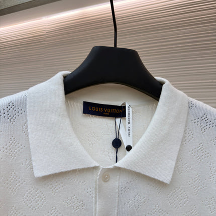 LV 26S SHORT-SLEEVED KNIT POLO SHIRT STYLE 206