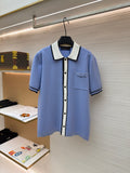 LV 26S SHORT-SLEEVED KNIT POLO SHIRT STYLE 204