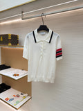 THOM 26S SHORT-SLEEVED KNIT POLO SHIRT STYLE 150