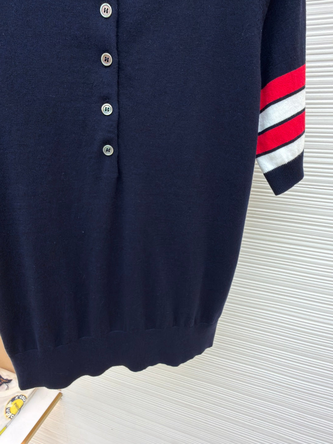 THOM 26S SHORT-SLEEVED KNIT POLO SHIRT STYLE 149