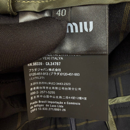 MIUMIU 26S PLEATED MINI SKIRT STYLE 1091