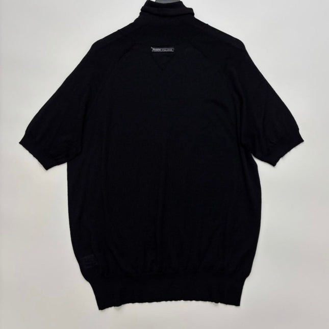 PRADA 25S SHORT-SLEEVE TURTLENECK SWEATER 430