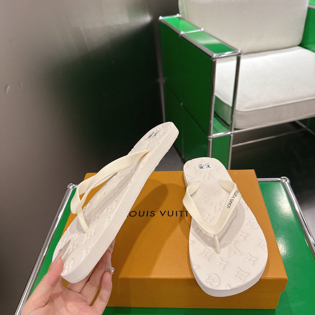 LV 26S THONG SANDALS IN WHITE EVA