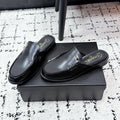 CHANEL 26S MULE LOAFERS IN BLACK SMOOTH CALFSKIN WITH CC LOGO