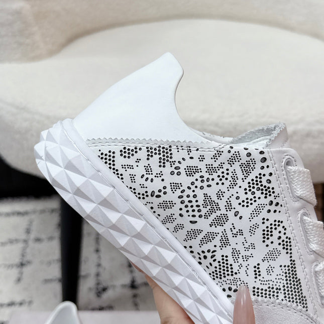 JIMMY CHOO 26S SNEAKERS IN WHITE SUEDE
