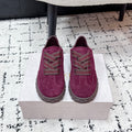 JIMMY CHOO 26S SNEAKERS IN DARK RED SUEDE