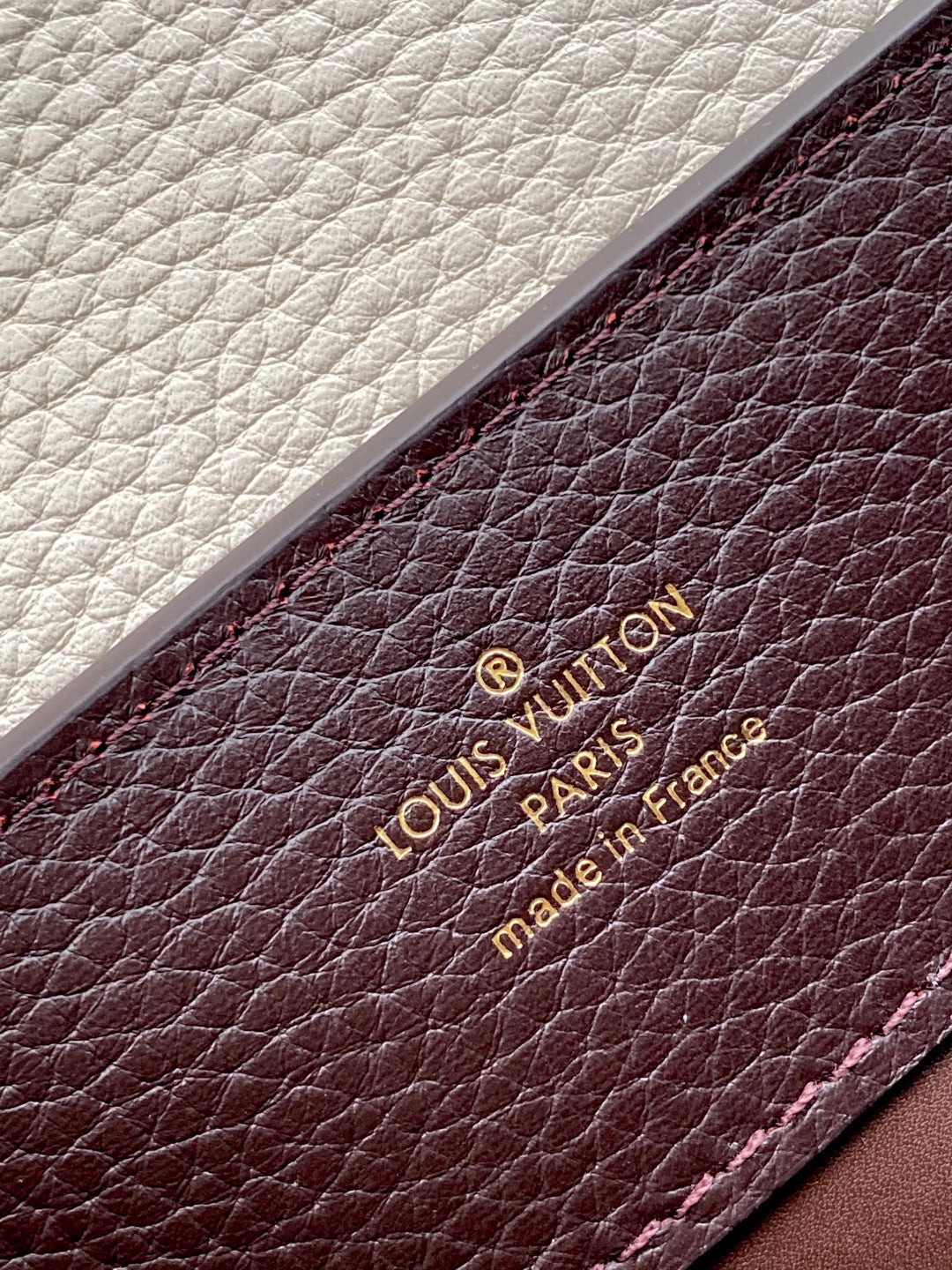 LV 26S CAPUCINES BAG 31 IN REDDISH BROWN TAURILLON CALFSKIN