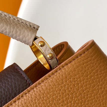 LV 26S CAPUCINES BAG 31 IN BROWN TAURILLON CALFSKIN