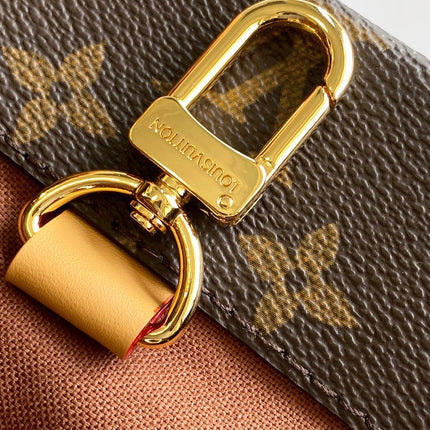 LV 26S LOUIS HANDBAG 25 IN BROWN CALFSKIN