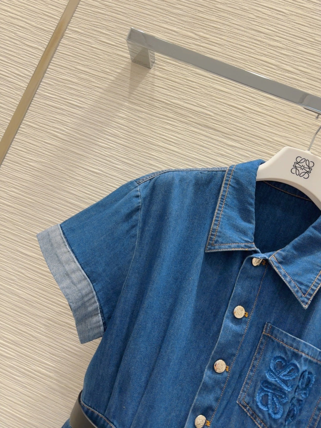 Loewe 2025 Dress Blue Denim Cotton
