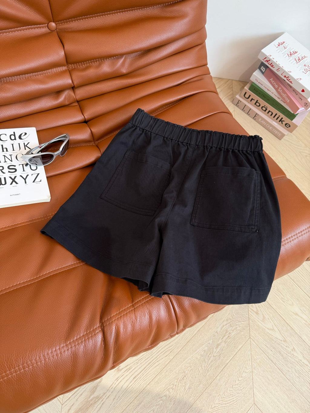 COTTON SHORTS WITH PONY EMBROIDERY NAVY 265773