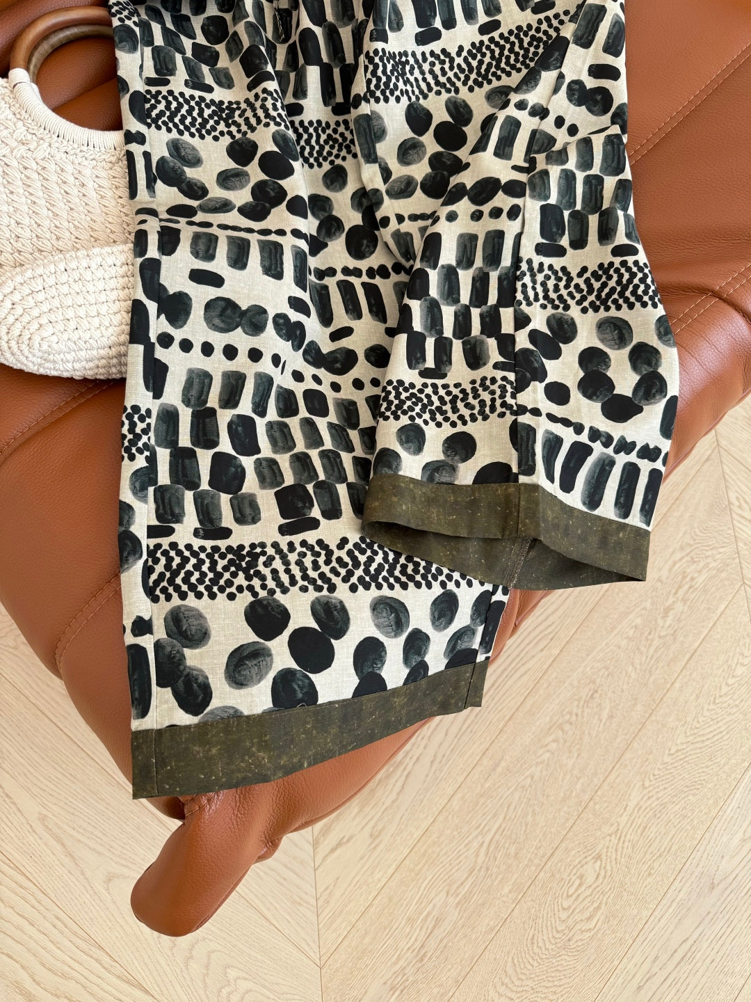 LINEN 25S PRINTED PANTS 265699