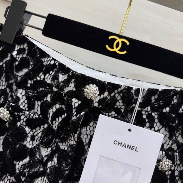 CHANEL 26S LACE FLARED PANTS STYLE 1026