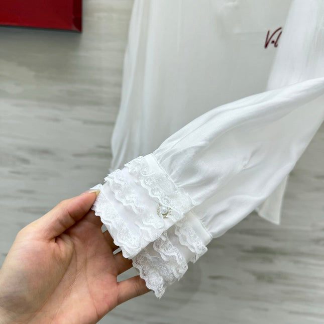 VALENTINO 26S RUFFLED COLLAR SHIRT 128