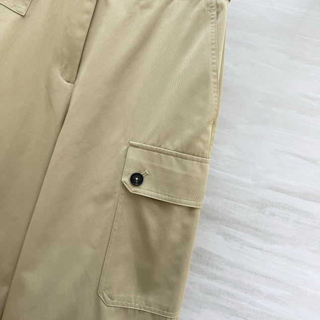 ZIMMERMANN 26S HIGH-WAIST WIDE-LEG CARGO PANTS STYLE 42