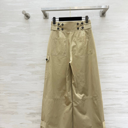 ZIMMERMANN 26S HIGH-WAIST WIDE-LEG CARGO PANTS STYLE 42