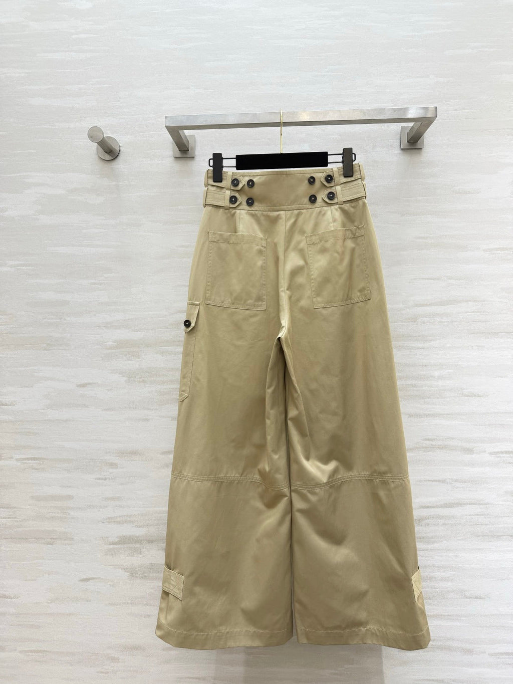 ZIMMERMANN 26S HIGH-WAIST WIDE-LEG CARGO PANTS STYLE 42