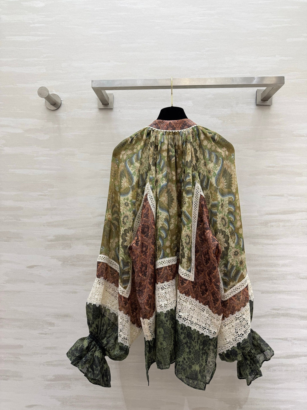 ZIMMERMANN 26S INTO THE EAST PATTERNED BLOUSE 317553