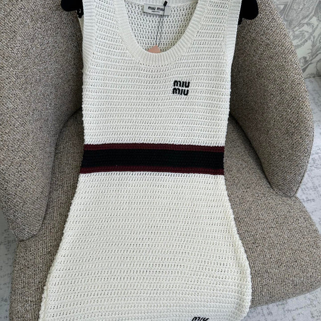 MIUMIU 26S SLEEVELESS KNIT DRESS STYLE 1110