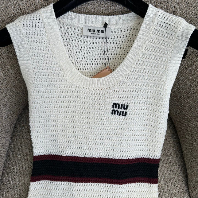 MIUMIU 26S SLEEVELESS KNIT DRESS STYLE 1110