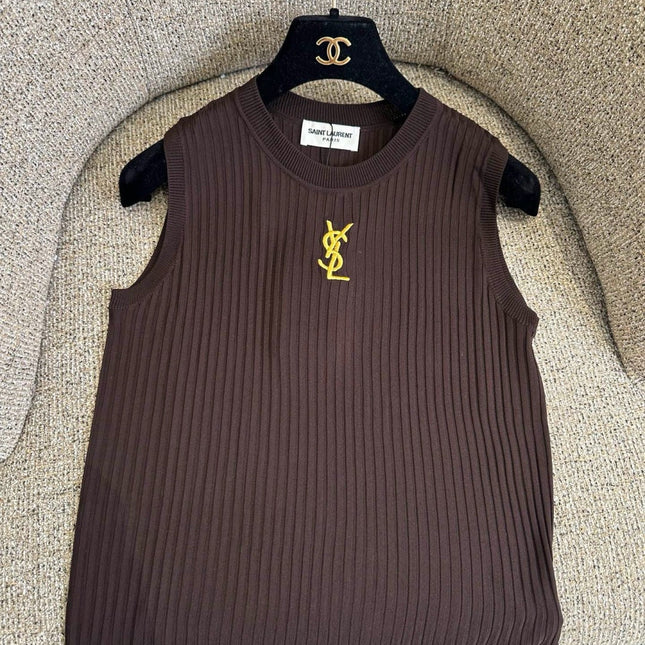 YSL 26S KNIT VEST TOP 385