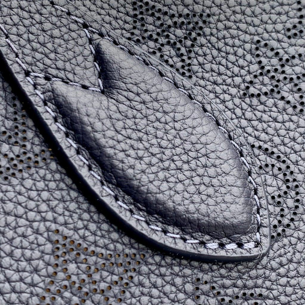 BLOSSOM PM 20 IN DARK BLUE MONOGRAM PERFORATED CALFSKIN