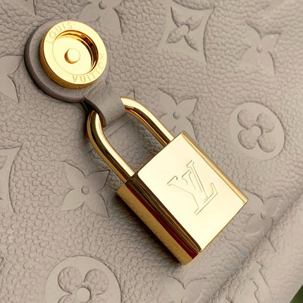 ANYTIME FLAP BAG 29.5 IN TOURTERELLE GRAY MONOGRAM CALFSKIN