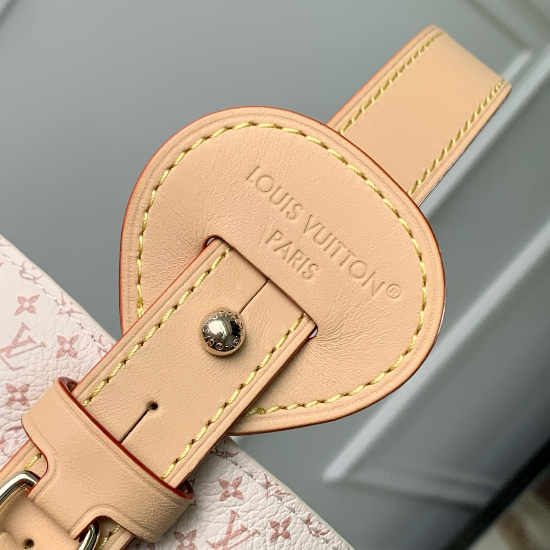 ROMANCE ALL IN BB 25S 18 IN DUNE MONOGRAM DAMIER CALFSKIN