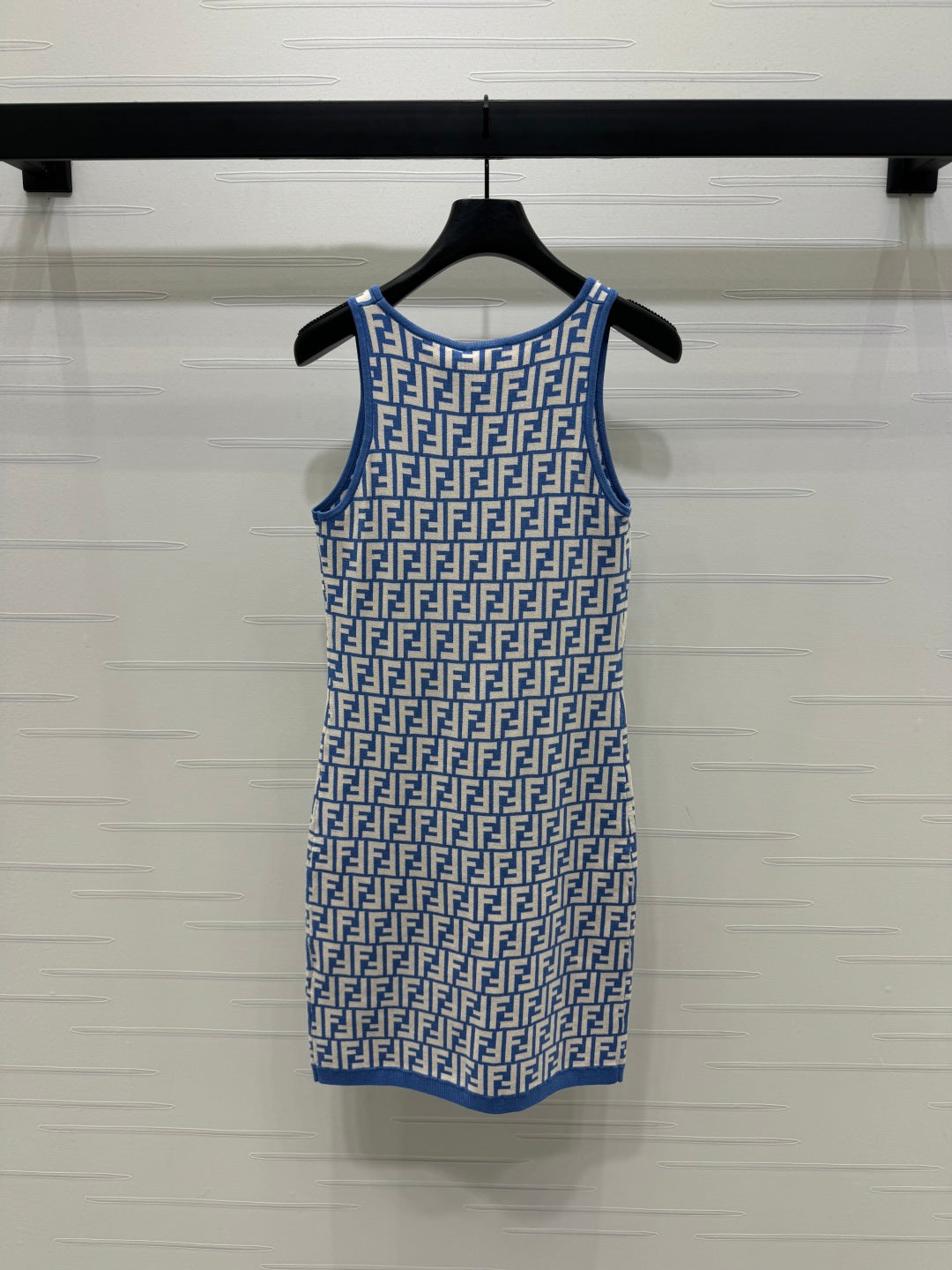 FEND 25S CROCHET FLORAL LOGO PINAFORE DRESS 264221