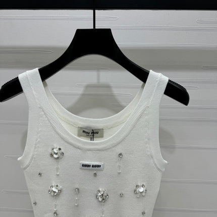 Miumiu 25 White Crop Top