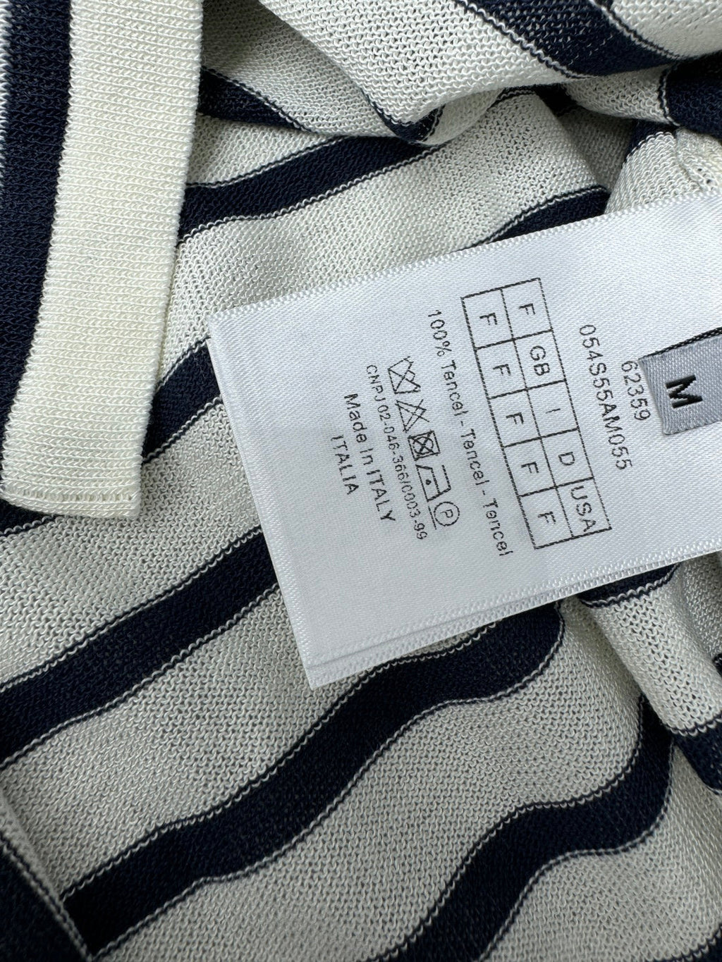 Dior 25 Striped Black White Tank Top