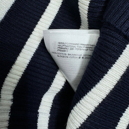 VIVIENE 25S SHORT SLEEVE STRIPED ROUND NECK KNIT SWEATER 264249