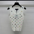 LV 25S EMBROIDERED KNIT TANK TOP 264272