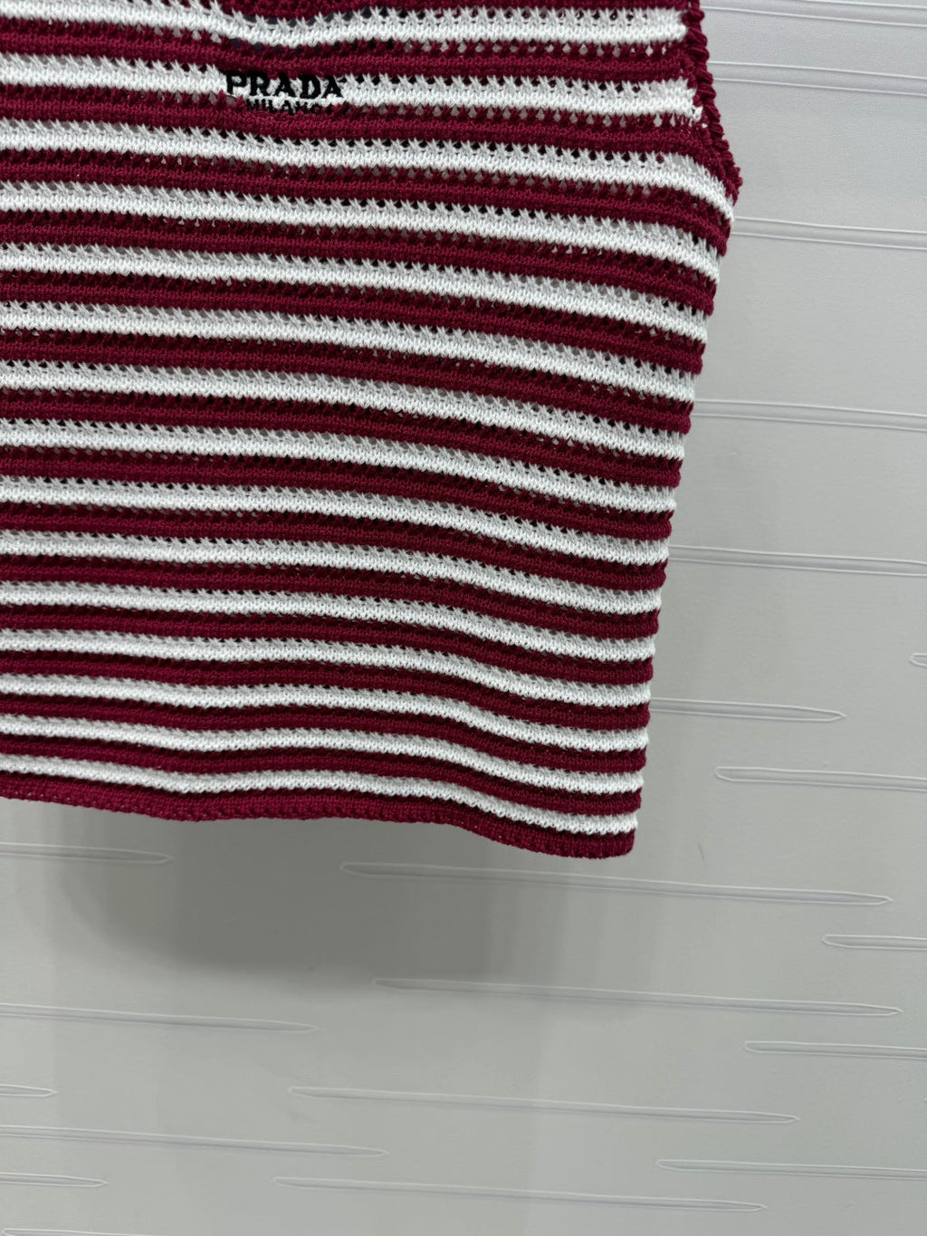 PRAD 25S STRIPED SWEATER 264183