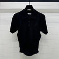 PRAD 25S SHORT SLEEVE KNIT TOP 264123