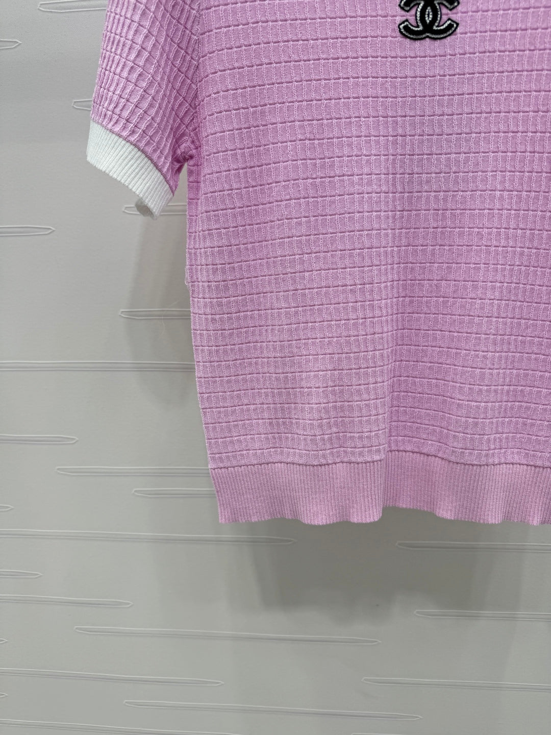 CHANEL 25S DOUBLE C LOGO KNIT SHORT SLEEVE 264073