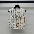 LV PATTERNED DENIM BLAZER 269436